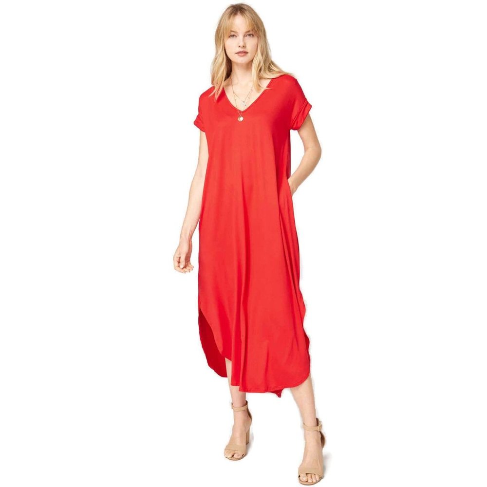 Entro Maxi Dress, Tangerine